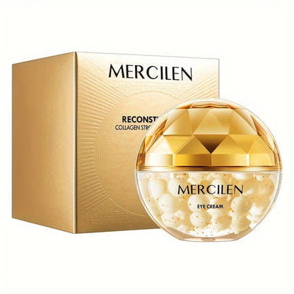 MERCILEN Eye Cream in a Single Gold-Tone Cosmetic Jar with Coordinated Presentation Carton
