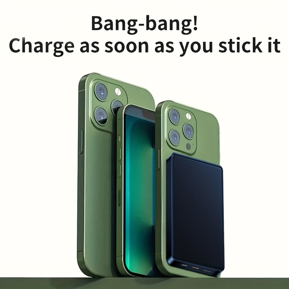 MagSafe Compatible Magnetic Power Bank 5000mAh Ultra Slim 20W Fast Charging, Portable Charger for iPhone 17 16 15 14 13 12