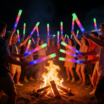 LED Light Up Foam Glow Wands 27/30 Pack with the Listed Color, Size or Set Options for Everyday Use