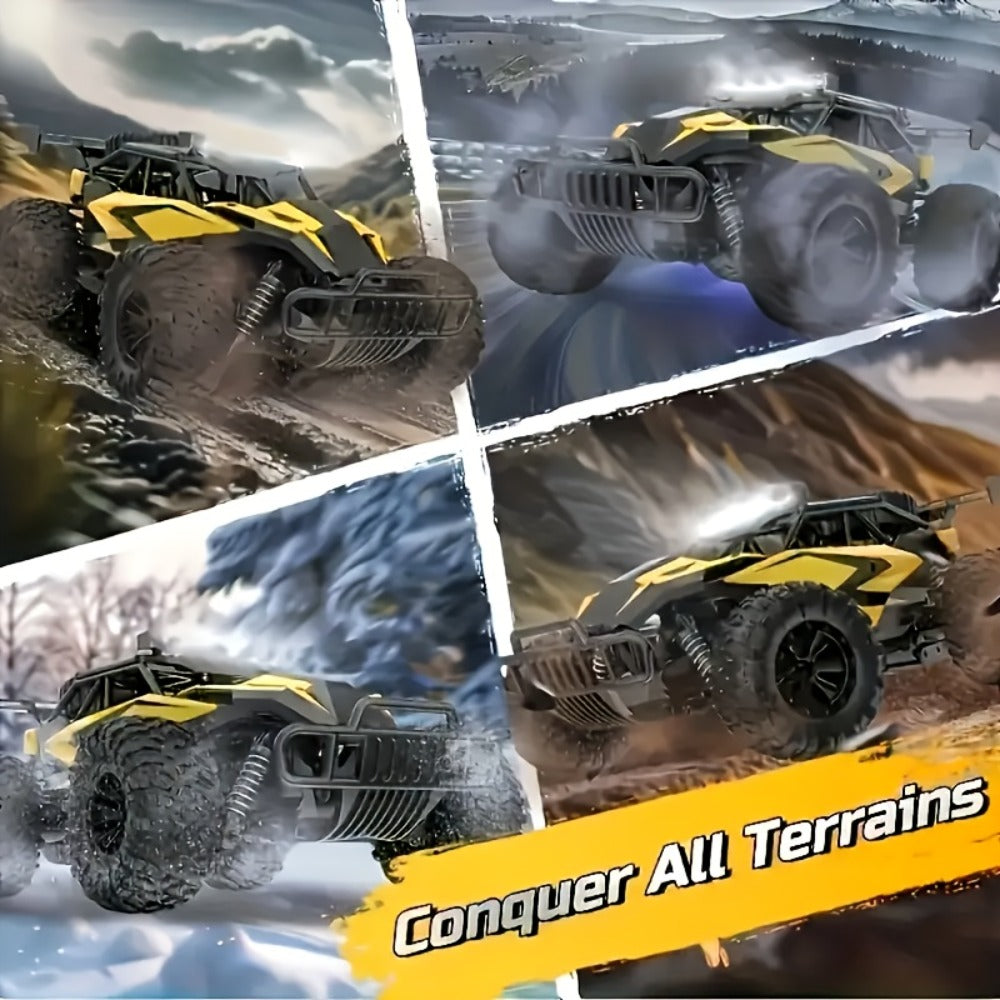 High-Speed RC Buggy 40km/h Alloy Body – 2.4G Remote Control Off-Road Vehicle for Boys Ages 6+, Super Powerful All-Terrain Outdoor Racing