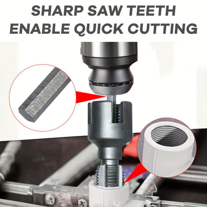 Pipe Thread Cutting Tool, High-Speed Steel Electric Drill Compatible PVC & Steel Pipe Threader