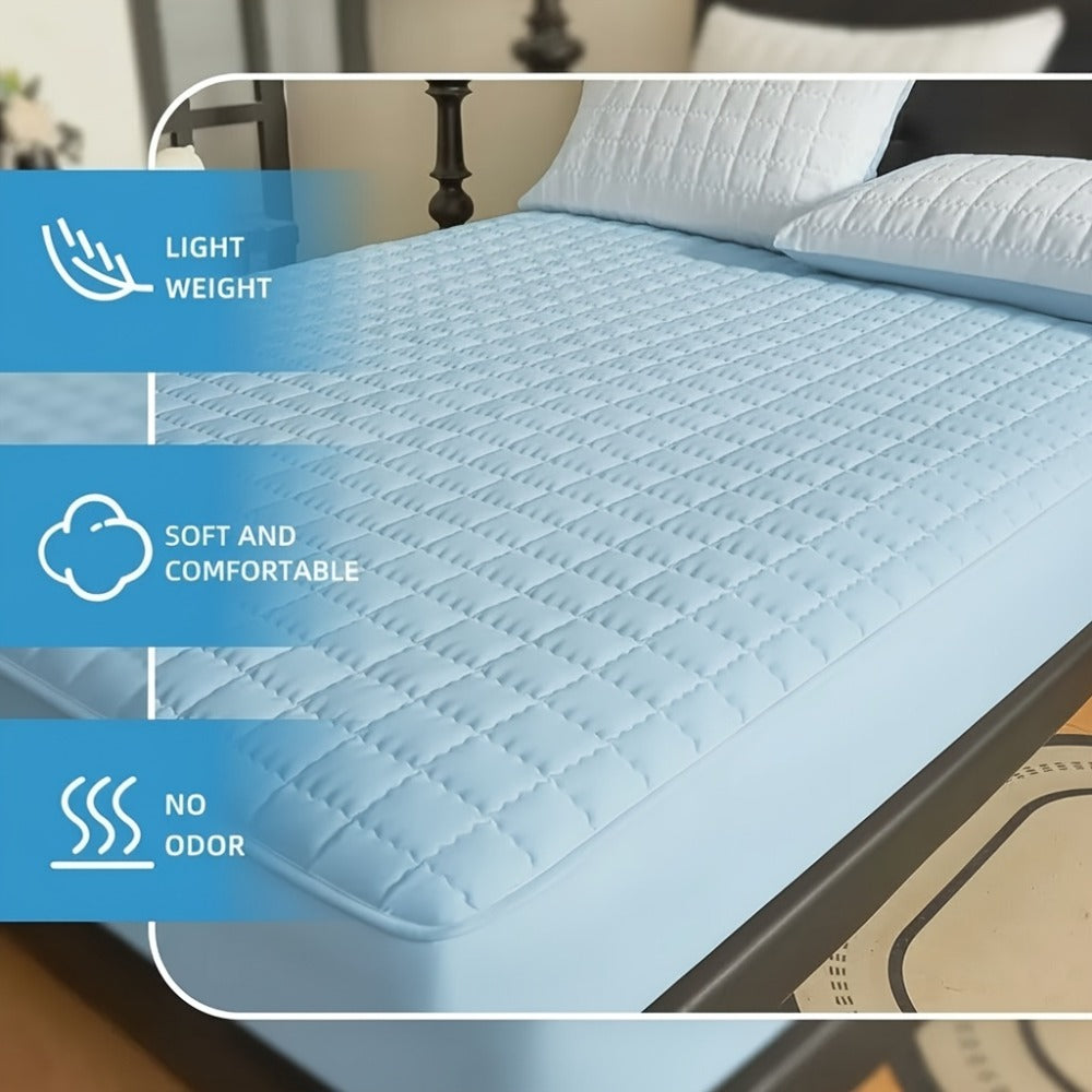 Mattress Protector Cover Soft Breathable Cooling Fitted Sheet Twin Full Queen King Deep Pocket Machine Washable Bed Cover for Home Hotel