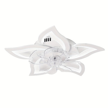 Ceiling Fan with Light 27 Inch Flush Mount - Low Profile 6-Speed 3-Color Dimmable LED, Remote & App Control