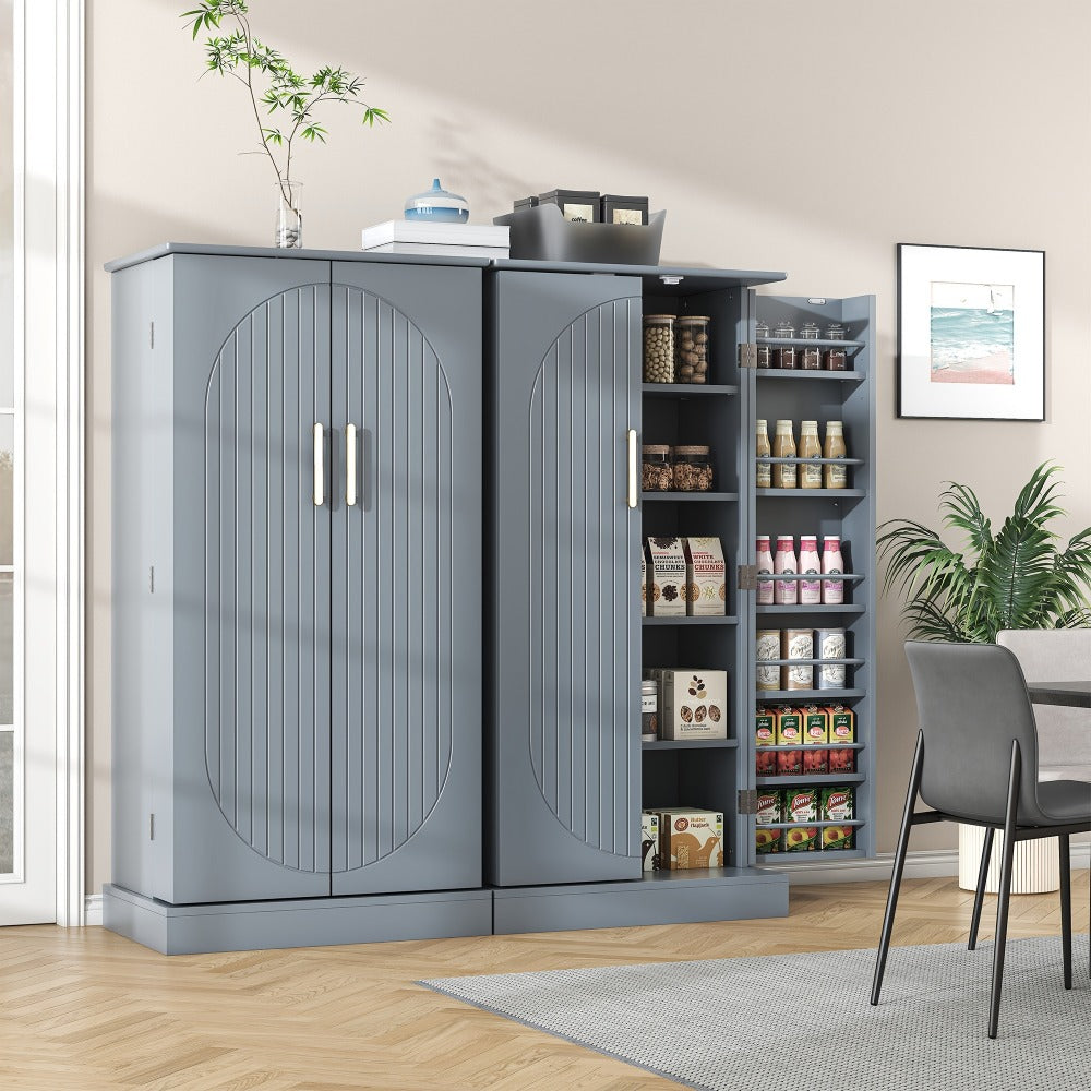 47-Inch Freestanding Bathroom Storage Cabinet with Adjustable Shelves detail image - detail view 11