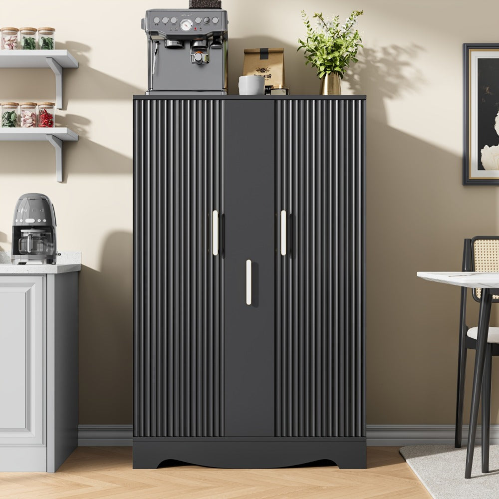 47-Inch Kitchen Storage Cabinet with Storage Drawers and Adjustable Shelves detail image - detail view 5