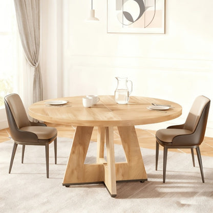 47-Inch Round Dining Table, Family Dining Table for Work, Display, and Everyday Use detail image - detail view 12