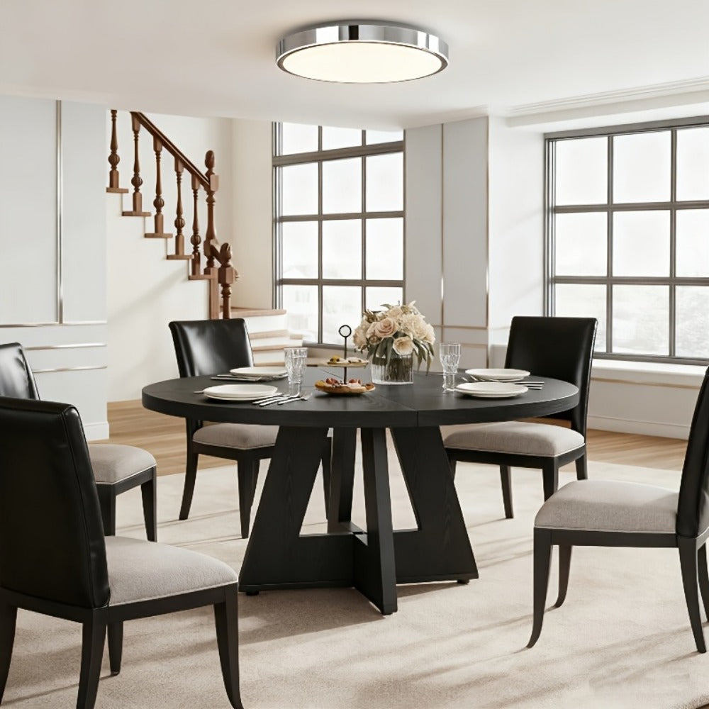47-Inch Round Dining Table, Family Dining Table for Work, Display, and Everyday Use detail image - detail view 8