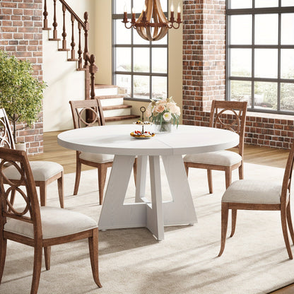 Dining Table shown in the White, Modern option