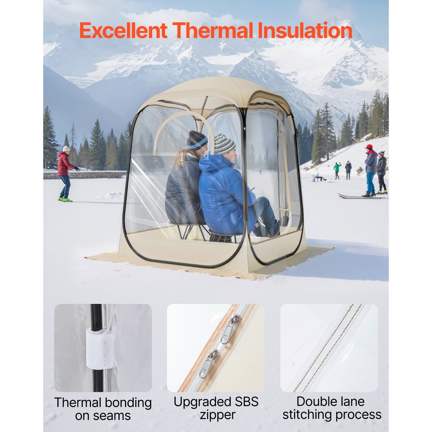 Pop Up Bubble Tent Clear Pod for Garden, Patio and Yard Use, with the Listed Configuration