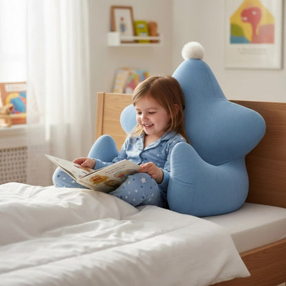 Kids Reading Pillow Star Shape with Neck Support Back Support Lumbar Support & Armrests Spine for Entryways, Bedrooms and Living Spaces