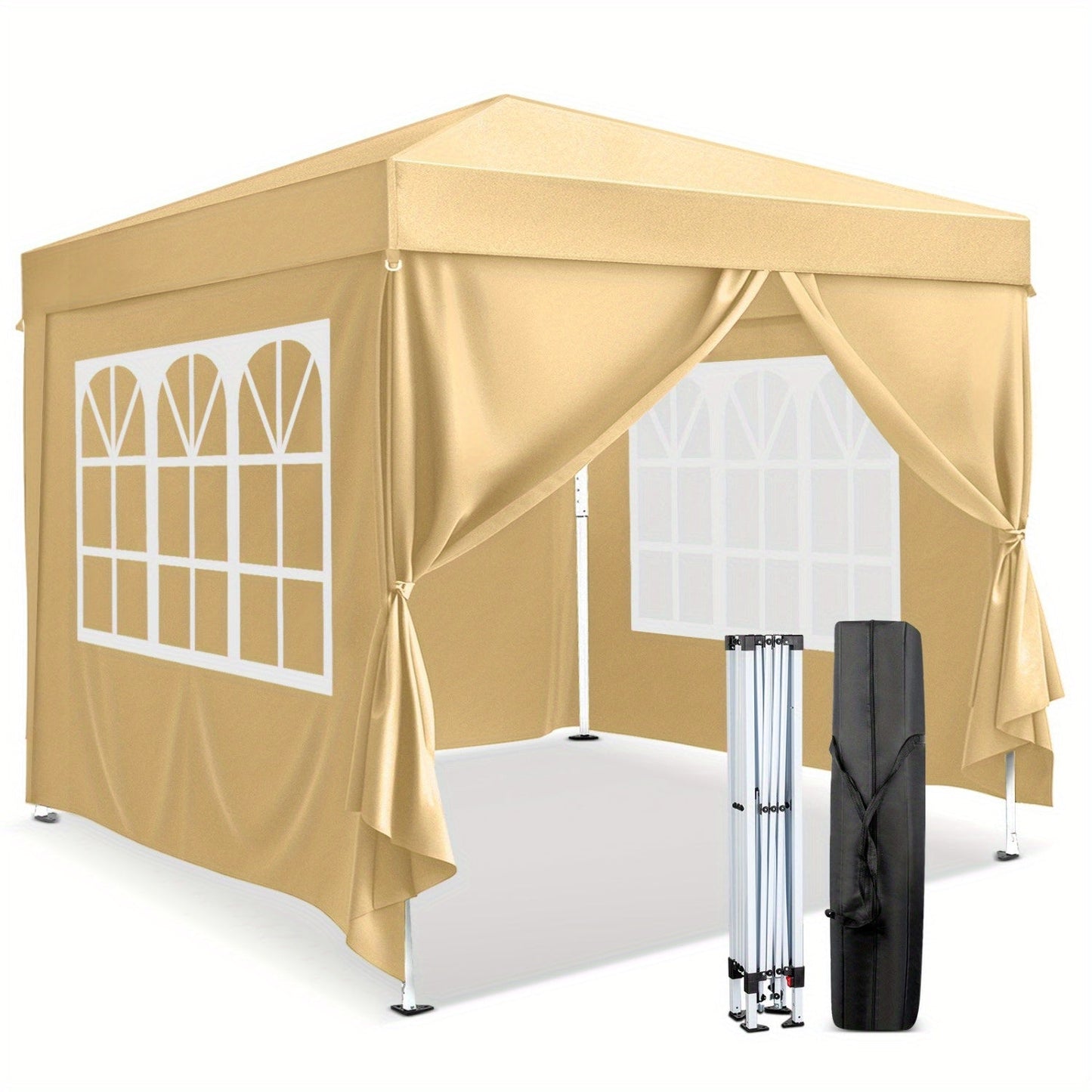 Instant Canopy 10x10 FT Oxford Fabric UPF50+ Sidewalls Commercial for Garden, Patio and Yard Use