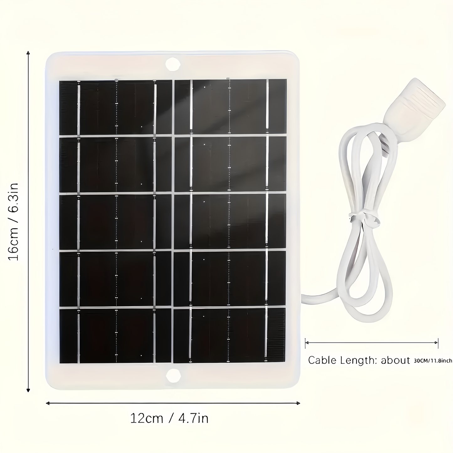 [Portable Solar Panel] Portable Solar Panel Solar Panel Winter Outdoor Solar Charger for Garden, Pathway and Patio Lighting