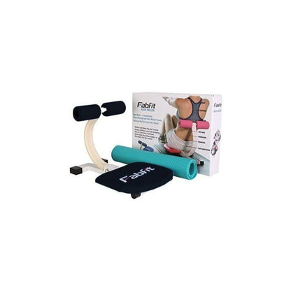Fitness Equipment FabFit Ab Crunch Trainer with Dual Roller Frame Yoga Mat and Three Color Options