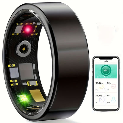 Smart Ring Activity Accessory in Black, Rose Gold or Silver with Seven Diameter-Based Size Options