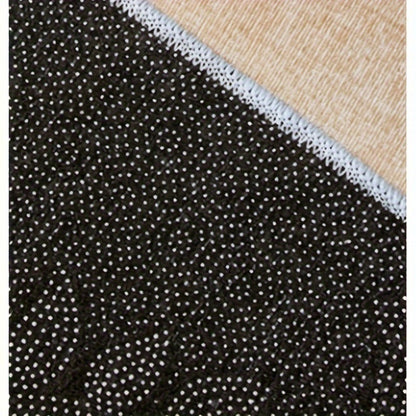 Laundry Room Mat Black & White LAUNDRY Text Non-Slip Machine Washable – Soft Polyester Cut-Pile Floor Rug for Laundry Room, Bathroom