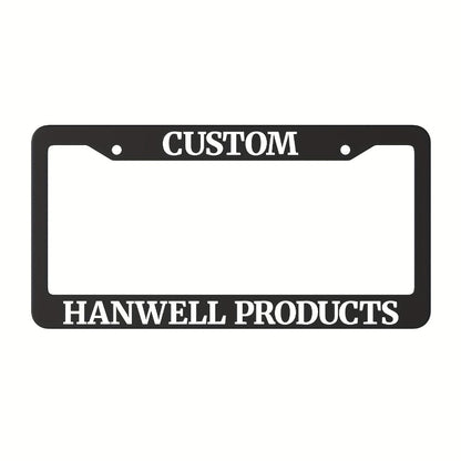 Custom License Plate Frame – 6 Font Styles, Heavy-Duty Weather-Resistant Car Tag Holder, Personalized Front & Rear License Plate Border