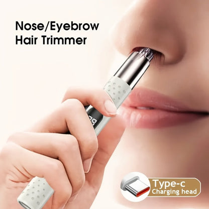 Nose Hair Trimmer Electric – USB Rechargeable Stainless Steel Unisex Trimmer for Nose, Ear & Eyebrow Hair, No-Pull Painless Cutting