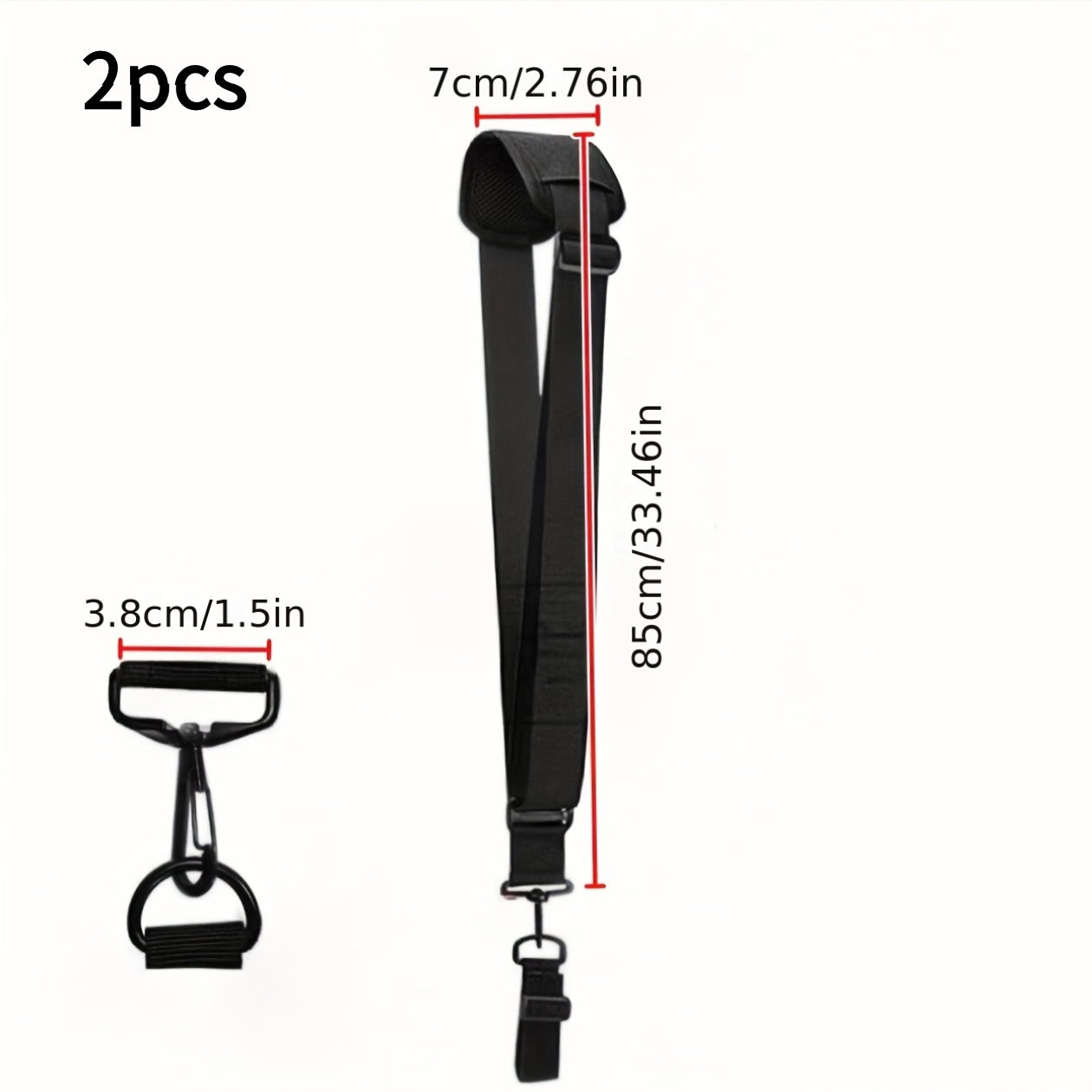 Weed Trimmer Shoulder Strap 2-Pack Upgraded Metal Clip Compatible with EGO Greenworks Leaf Blower Shrub Trimmer String Trimmer Harness