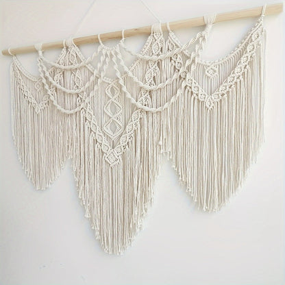 Large Macrame Wall Hanging 43x32 Inch Handmade Bohemian Woven Tapestry Boho Wall Decor for Bedroom Living Room Wedding Party Aesthetic Room