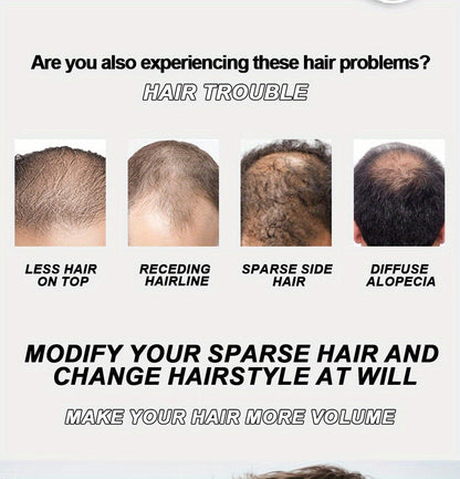 Hair Volumizing Fibers 2-in-1 Kit 30g x 2pcs - Instant Volume for Thinning & Sparse Hair, Fills Part Lines & Hairlines