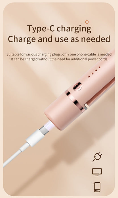 Wireless Hair Straightener and Curling Iron 2-in-1 Ceramic Cordless Hair Styler USB-C for Home, Travel and Salon Hair Styling