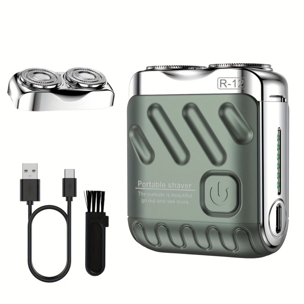 Electric Shaver Mini Dual Floating Blade with USB Charging and Select Waterproof or Digital Display Options