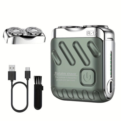 Electric Shaver Mini Dual Floating Blade with USB Charging and Select Waterproof or Digital Display Options