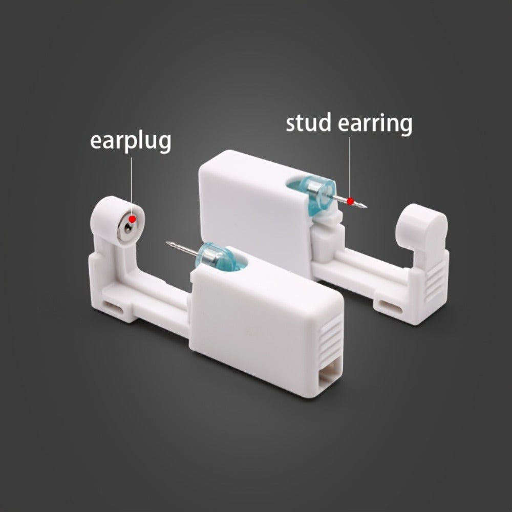 Ear Piercing Kit, 8 PCS Disposable Self Piercing Gun with 316 Stainless Steel Earrings for Entryways, Bedrooms and Living Spaces