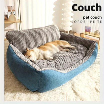 Orthopedic Dog Bed Luxury Extra Large Fluffy Winter Warm Pet Couch, Cat Sofa Kennel Cushion Pad for Small Medium Large Dogs Cats up