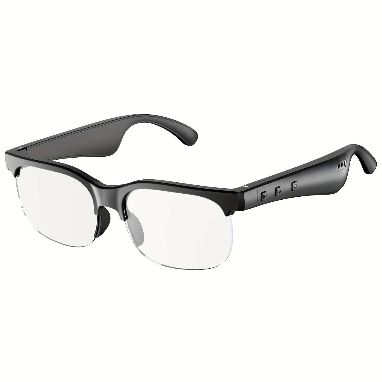 Open Ear Bluetooth Audio Glasses with Built-In Earbuds, Wireless Smart Sunglasses for Music & Hands-Free Calls