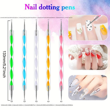 72-Piece Complete Nail Art Set with LED UV Lamp, Electric Nail Drill Pen, Gel Polish, Glue Drying Machine