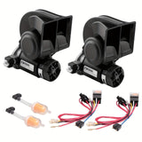 2pcs 12V Black With Harness