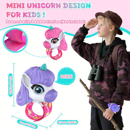Unicorn Walkie Talkies for Kids 2 Pack, Glow in the Dark, Long Range 2-Way Radio Toy for Boys & Girls Ages 3-12