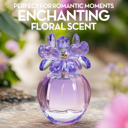 Perfume Gift Set for Women 2-Piece 100ml Each, Daicy Blue & Black Floral Fruity EDP, Citrus Jasmine Rose Vanilla Woody