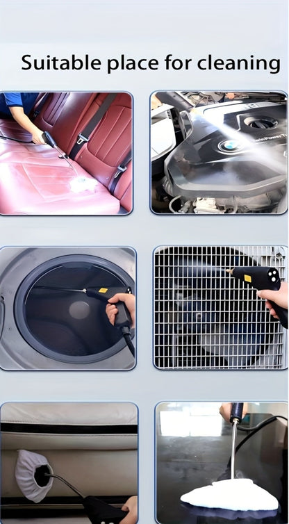 High Temperature Steam Cleaner Handheld Carpet Cleaner High Pressure for Kitchen Grease Sofa Air Conditioner Washing Machine Tile Grout Easy