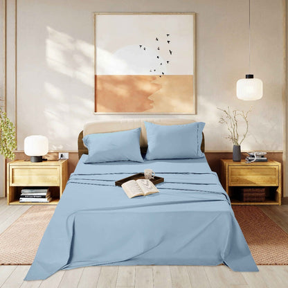 Egyptian Cotton Sheet Set, 1000 Thread Count Sateen Bedding with 16-Inch Deep Pocket, Twin-Full-Queen-King Sizes