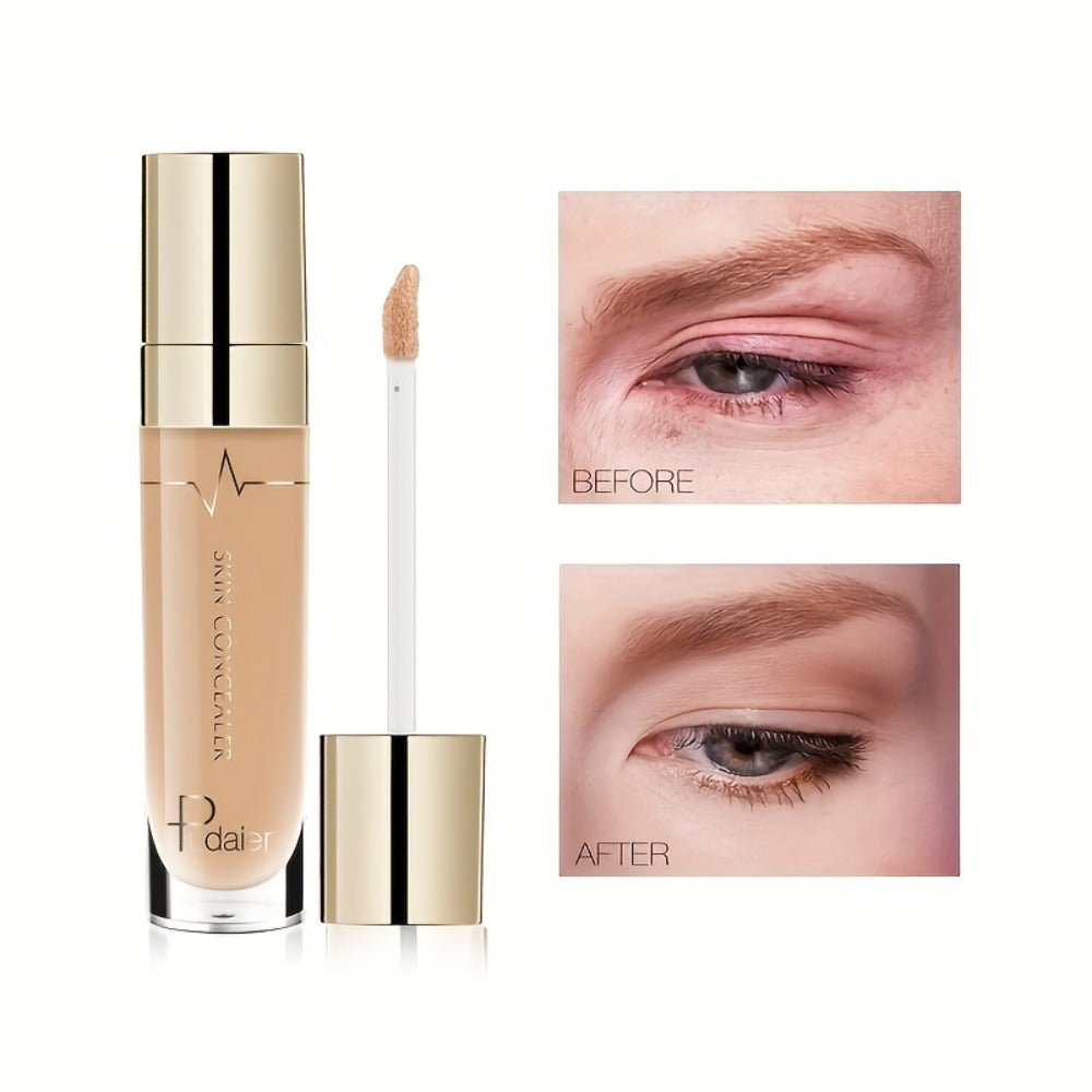 Under Eye Concealer 2PCS Set – Dark Circles & Wrinkle Coverage Waterproof Long-Lasting Liquid Concealer Stick with Plant Squalane