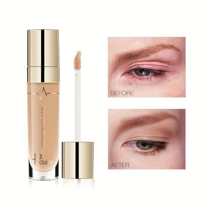 Under Eye Concealer 2PCS Set – Dark Circles & Wrinkle Coverage Waterproof Long-Lasting Liquid Concealer Stick with Plant Squalane