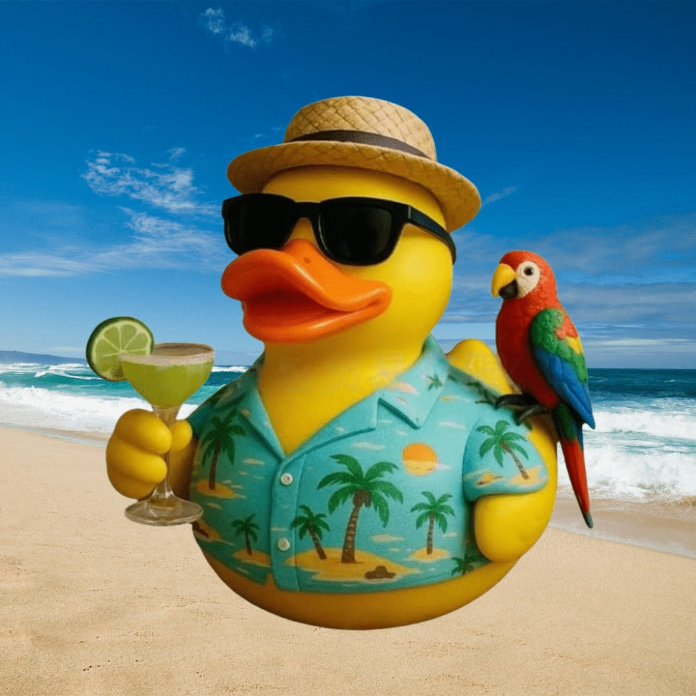 Resin Duck Figurine Tabletop Decor – Beach Style Ornament, Handcrafted Home Decoration, Thanksgiving Gift for Friends & Car Accessories