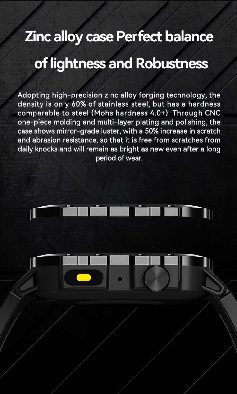 Smartwatch Illumination Light K33 Khaki – Full Touch, 100+ Sport Modes, Wireless Calling, Music Playback, Remote Camera, Weather