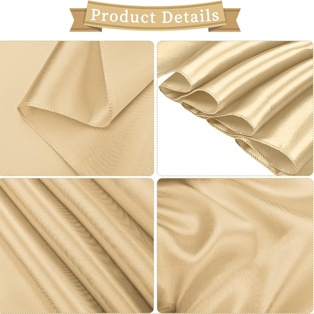 50pcs Satin Chair Sashes Bow Ribbon 7x108in – Universal Chair Belt Streamer for Wedding Reception Banquet Restaurant Hotel Party Event