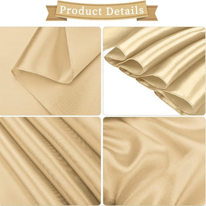 50pcs Satin Chair Sashes Bow Ribbon 7x108in – Universal Chair Belt Streamer for Wedding Reception Banquet Restaurant Hotel Party Event
