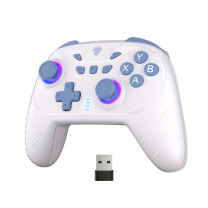 2.4G Wireless PC Game Controller in Five Colors with Hall-Effect Sticks, RGB Lighting and USB Receiver