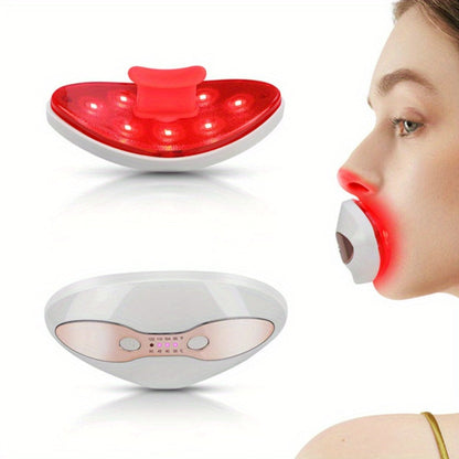 Lip Plumper Device Electric LED Light 2-in-1 Lip & Eye Care USB Rechargeable Portable Lip for Bath Time, Home Spa and Personal Care