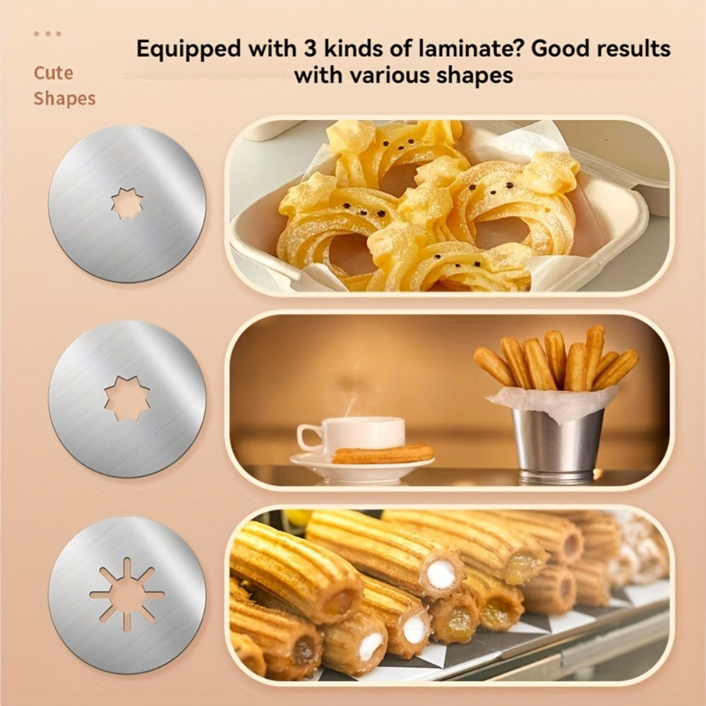 Cookie Press Biscuit Machine 8pcs, Heavy Duty Manual Spanish Cookie Maker with 8 Discs, No Electricity Required, Three-Stable System