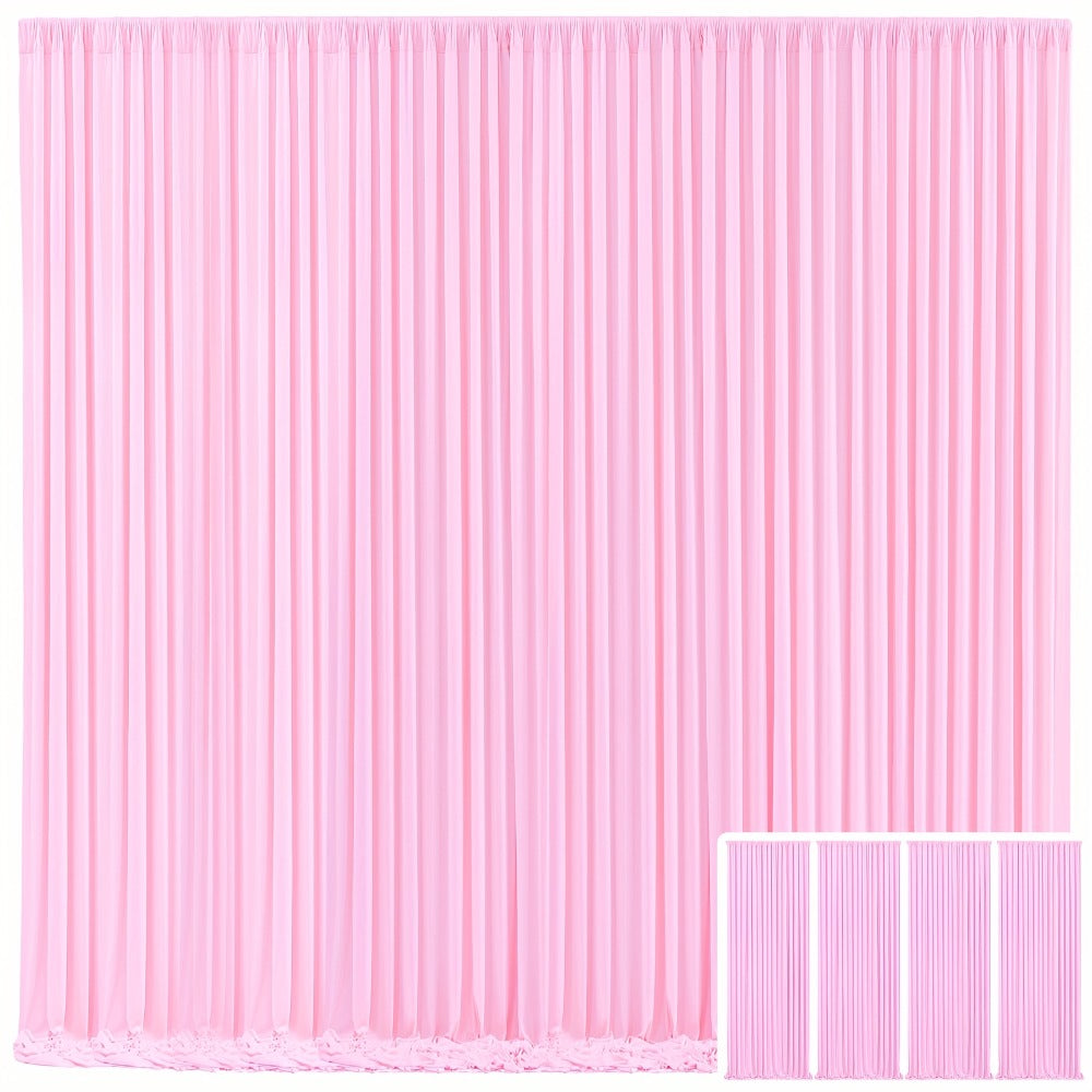 Elegant Fabric Backdrop Curtains 4pcs with Poles 59x85in Non-Transparent Wrinkle-Free Party Photo for an Everyday Personal Care Routine