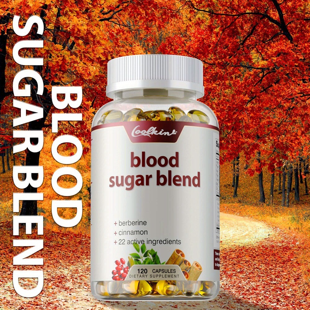 Blood Sugar Blend 120 Capsules, Berberine HCL, Cinnamon, CoQ10, Turmeric & Alpha Lipoic Acid