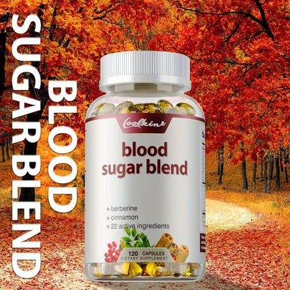 Blood Sugar Blend 120 Capsules, Berberine HCL, Cinnamon, CoQ10, Turmeric & Alpha Lipoic Acid