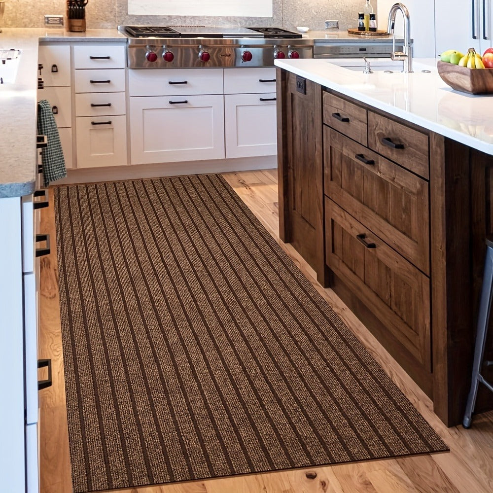 Runner Carpet with Rubber Backing - 1800G/sqm Indoor Outdoor Rug, Hallway, Entryway, Laundry Room & Balcony Runner Mat