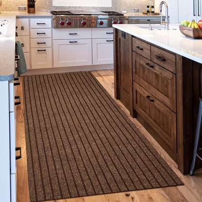 Runner Carpet with Rubber Backing - 1800G/sqm Indoor Outdoor Rug, Hallway, Entryway, Laundry Room & Balcony Runner Mat